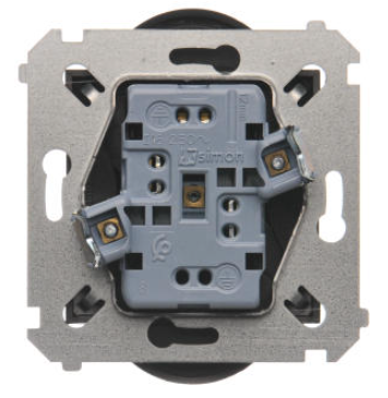 Kontakt SIMON 54 gniazdo podwójne z uziemieniem, antracyt 02